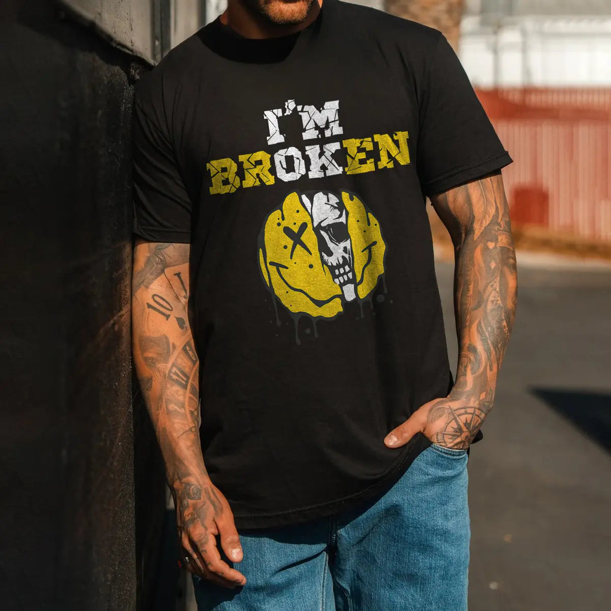 I'm Ok I'm Broken Printed Men's T-shirt