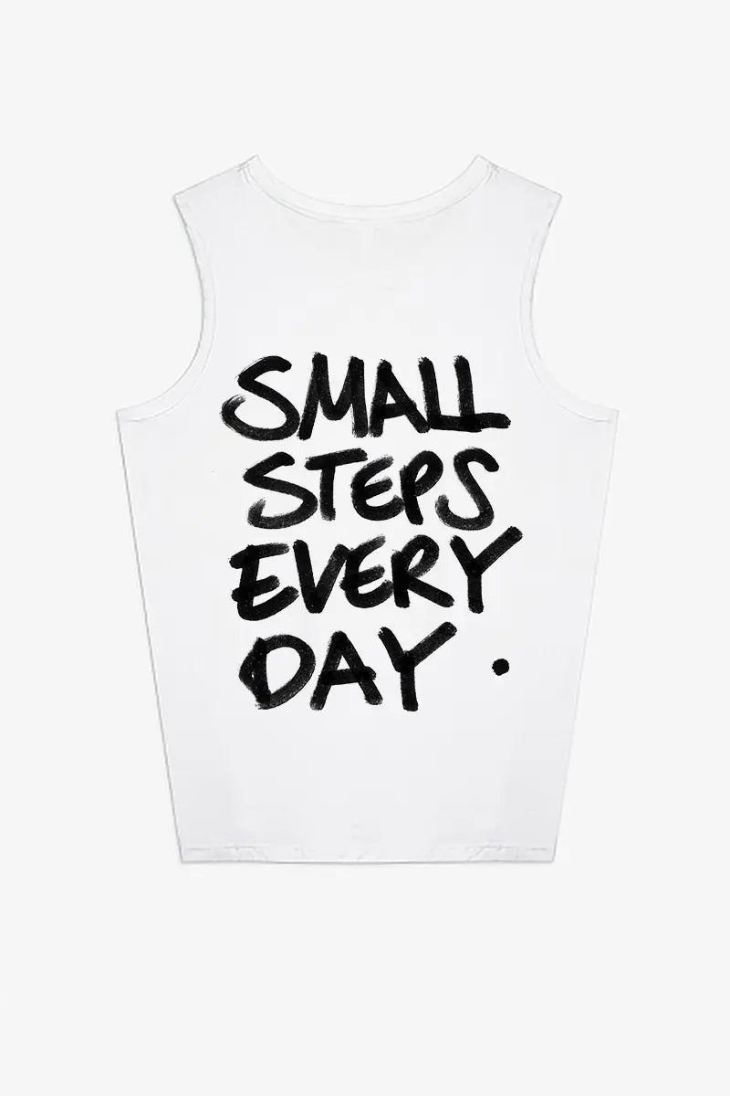 Small Steps Every Day Printed Women's Vest