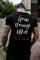 Grow Through What You Go Through Printed Men's T-shirt