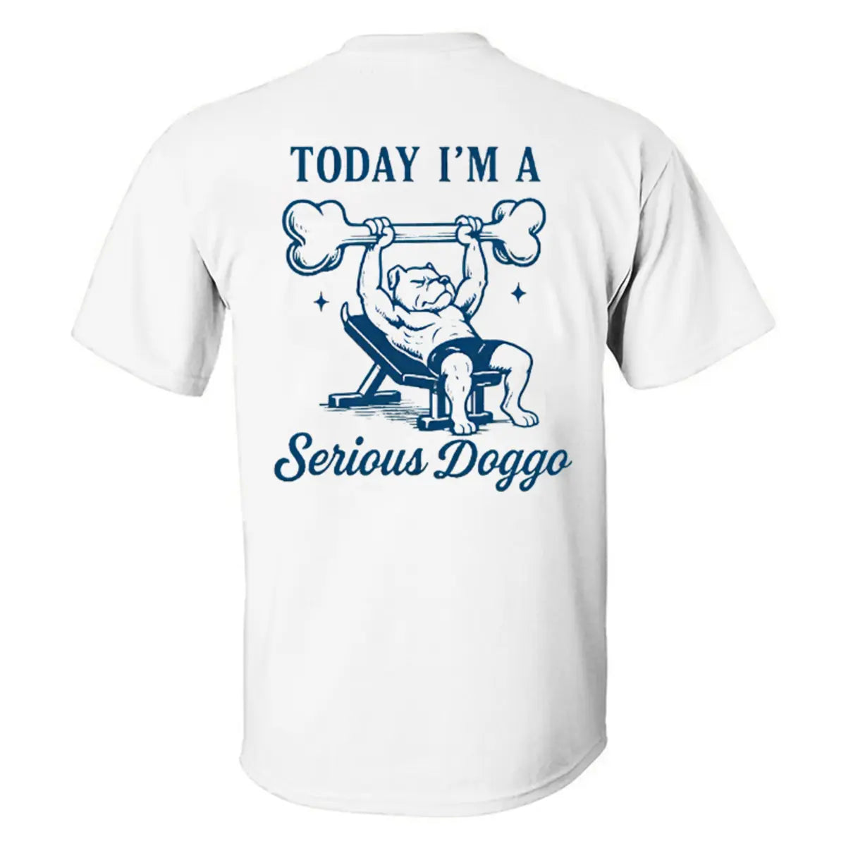 Today I'm A Serious Doggo Printed Men's T-shirt
