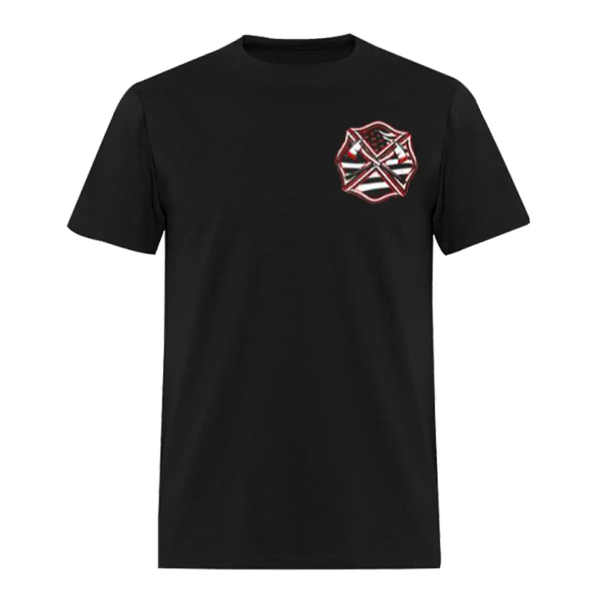 Firefighter Flag Printed Men's T-shirt