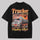 Trucker Making A Mile Treeitory-Style Printed Oversized Unisex T-shirts