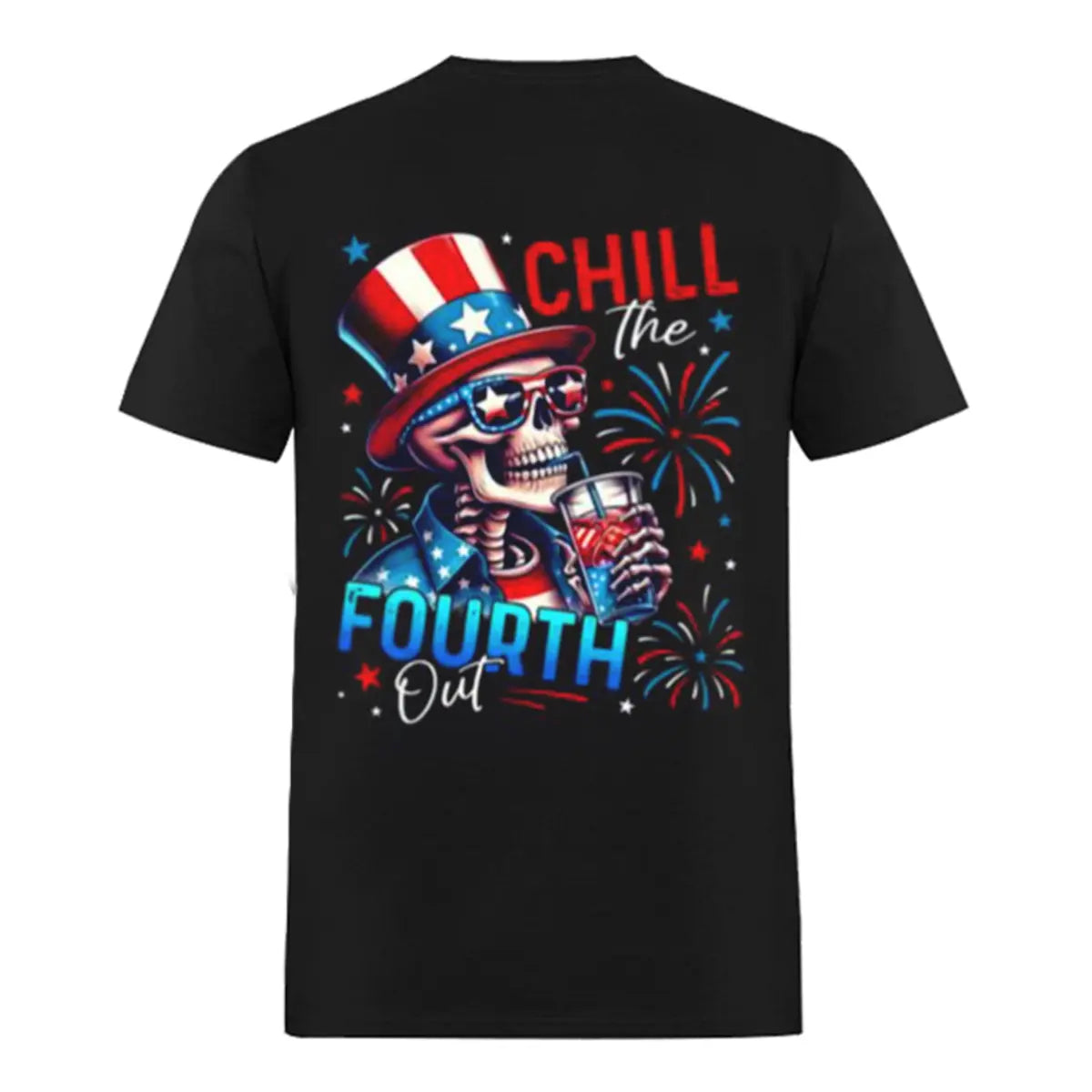 Chill The Fourth Out Printed Men's T-shirt