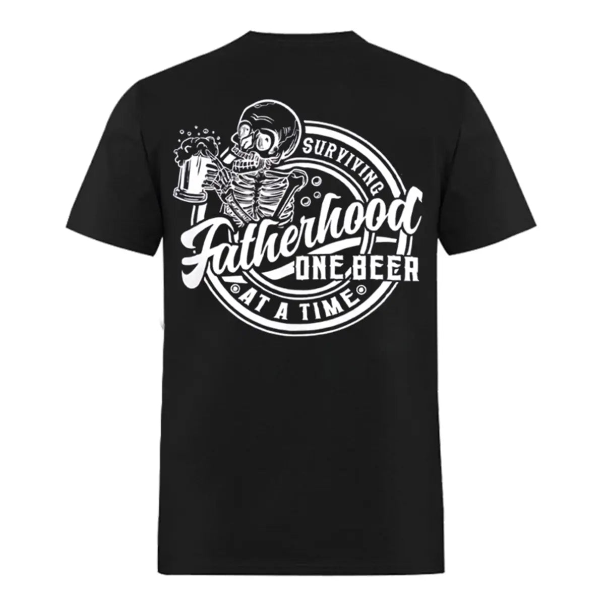 Fatherhood One Beer At A Time Printed Oversized Unisex T-shirt