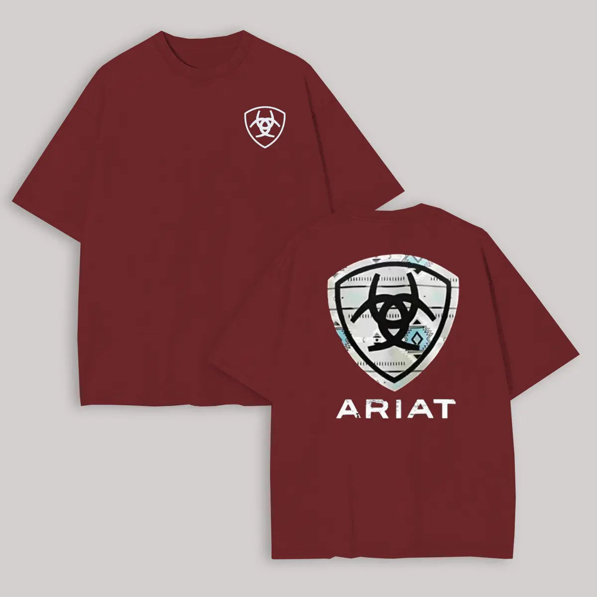 Ariat Serape Island Shield Printed Oversized Unisex T-shirt
