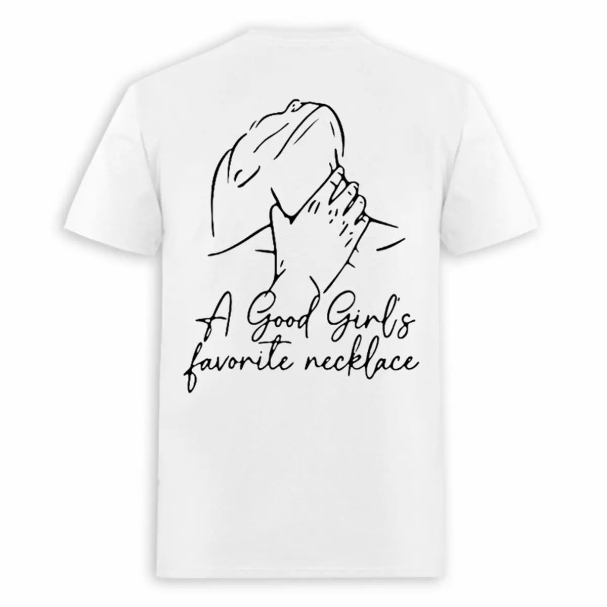 A Good Girl's Favorite Necklace Printed Oversized Unisex T-shirt