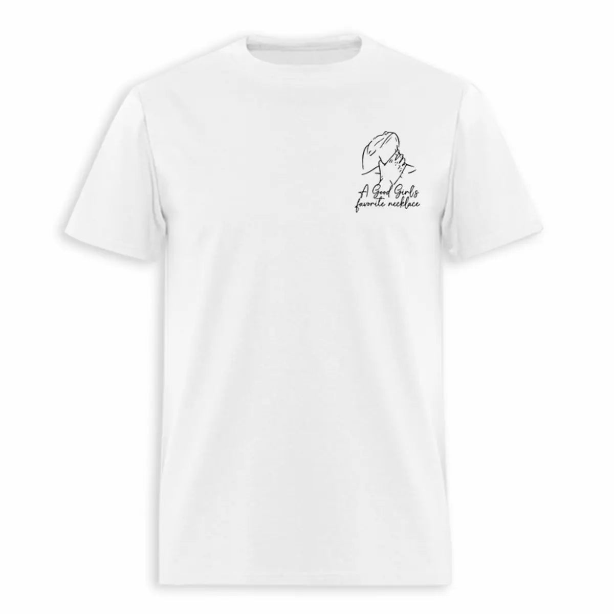 A Good Girl's Favorite Necklace Printed Oversized Unisex T-shirt