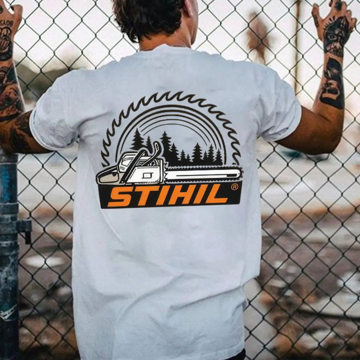 Stihl Chain Saws Printed Men's T-Shirt   