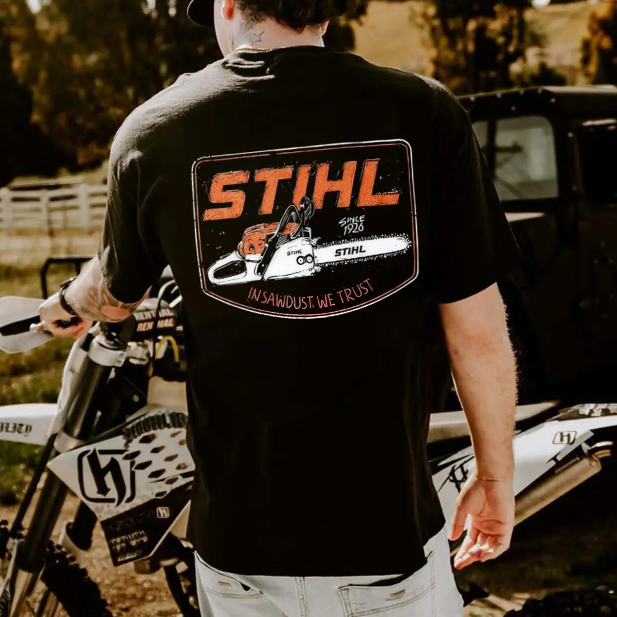 Stihl Chain Saws Printed Men's T-Shirt   
