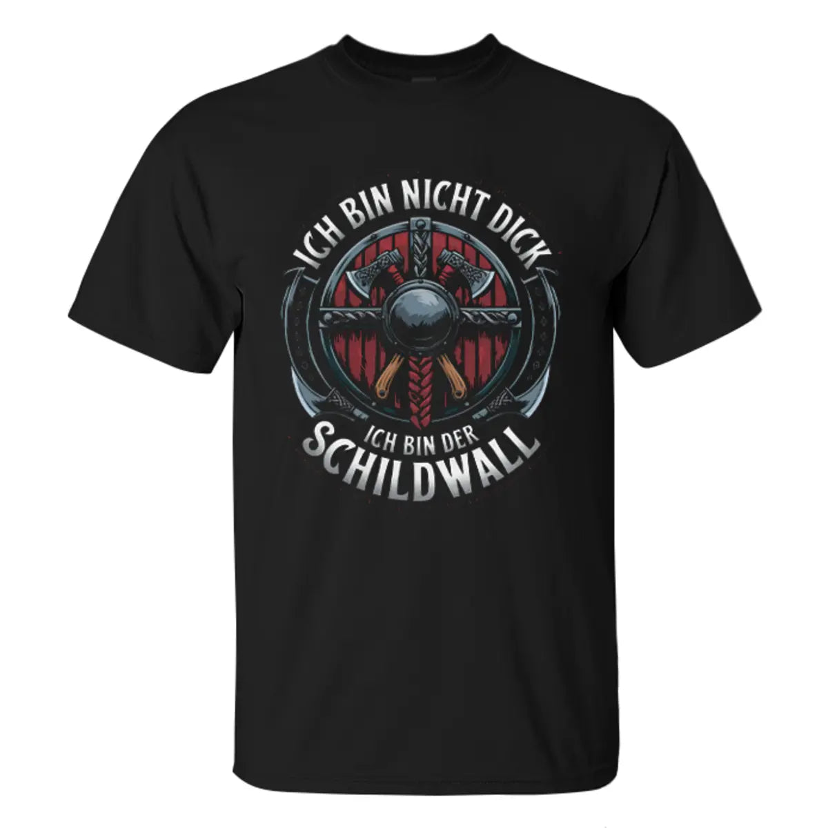 Viking Ich Bin Nicht Dick Schildwall Printed Men's T-shirt