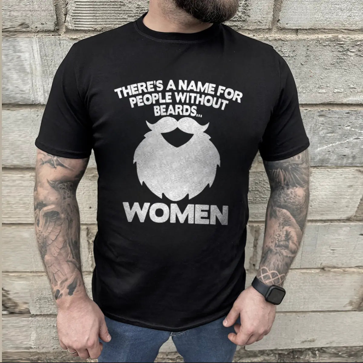 There's A Name For People Without Beards Women Printed Men's T-shirt