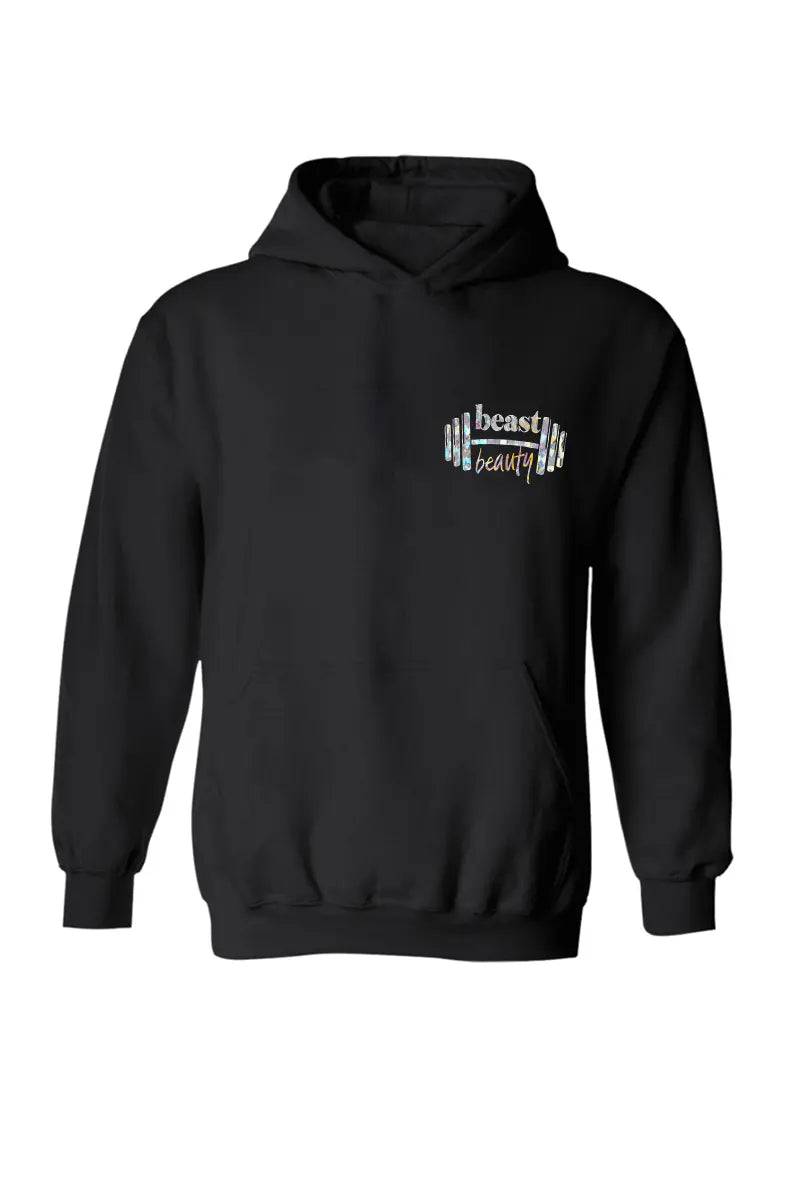 Train Like A Beast Look Like A Beauty Printed Women's Hoodie