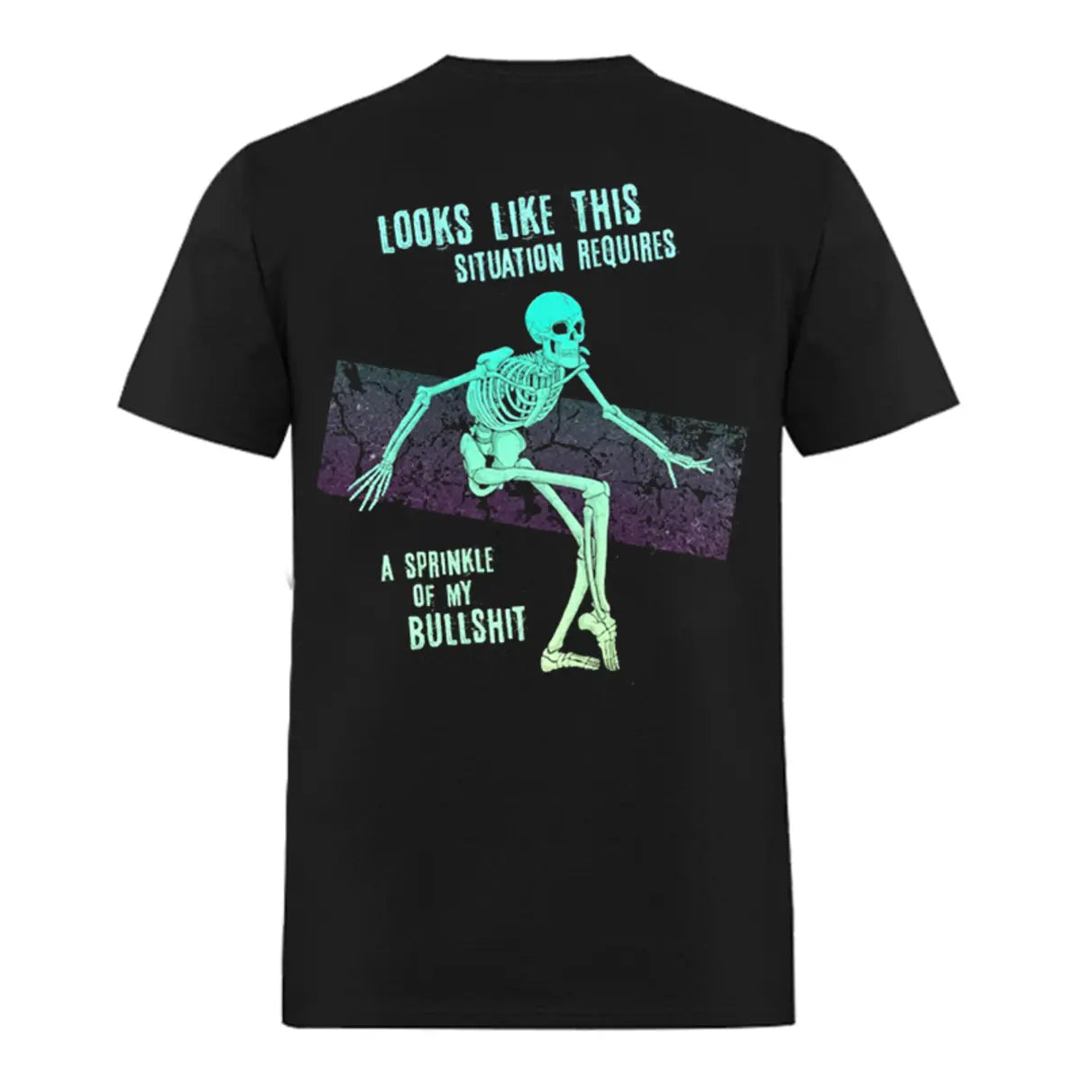 Funny Skeleton Printed Oversized Unisex T-shirt