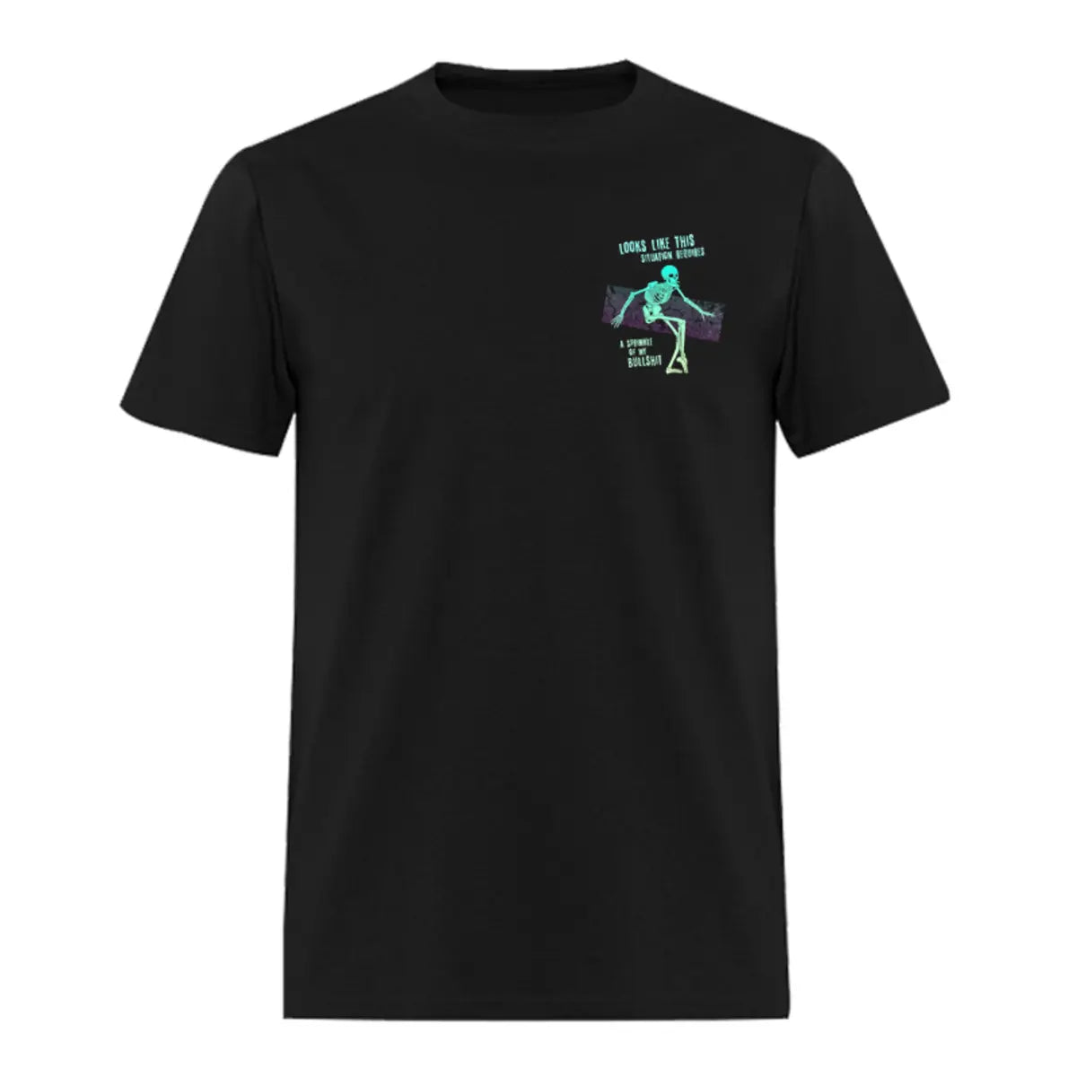 Funny Skeleton Printed Oversized Unisex T-shirt
