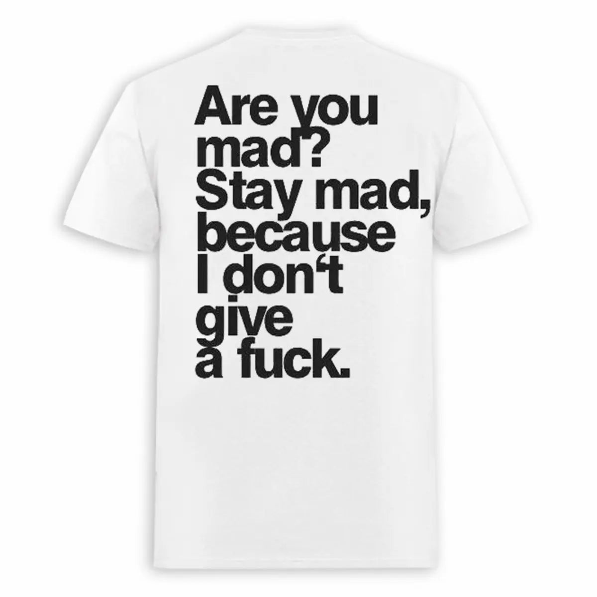 Are You Mad? Printed Oversized Unisex T-shirts Image - 1