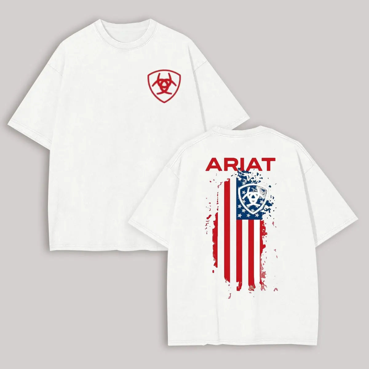 Ariat Flag Printed Oversized Unisex T-shirt