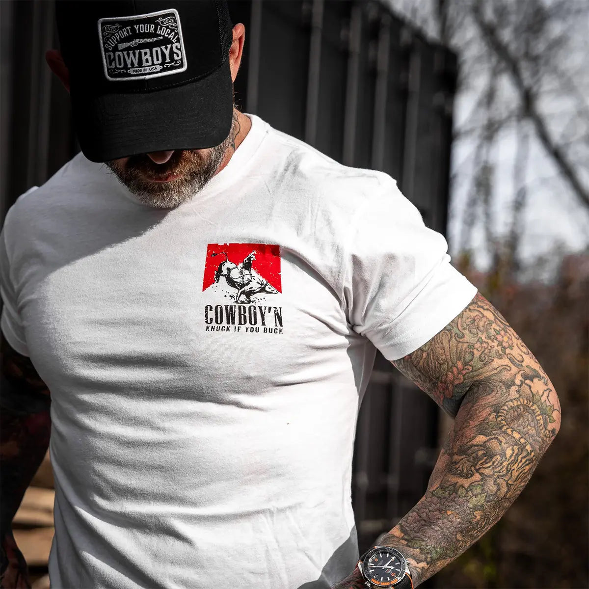Cowboy'n Knuck If You Buck Printed Oversized Unisex T-shirt