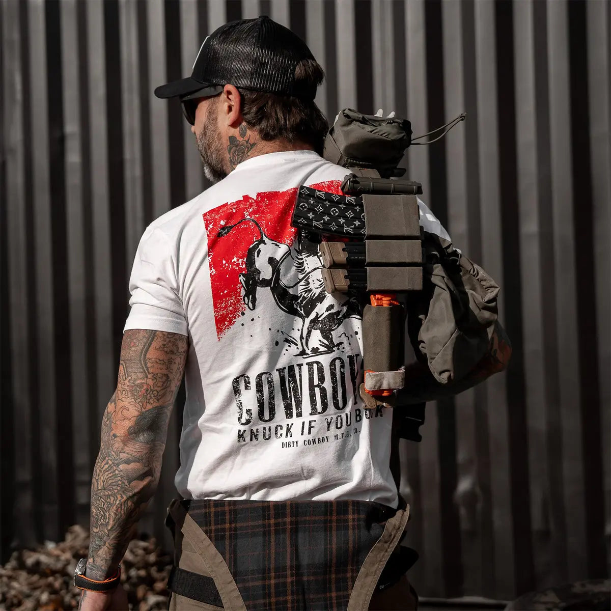 Cowboy'n Knuck If You Buck Printed Oversized Unisex T-shirt