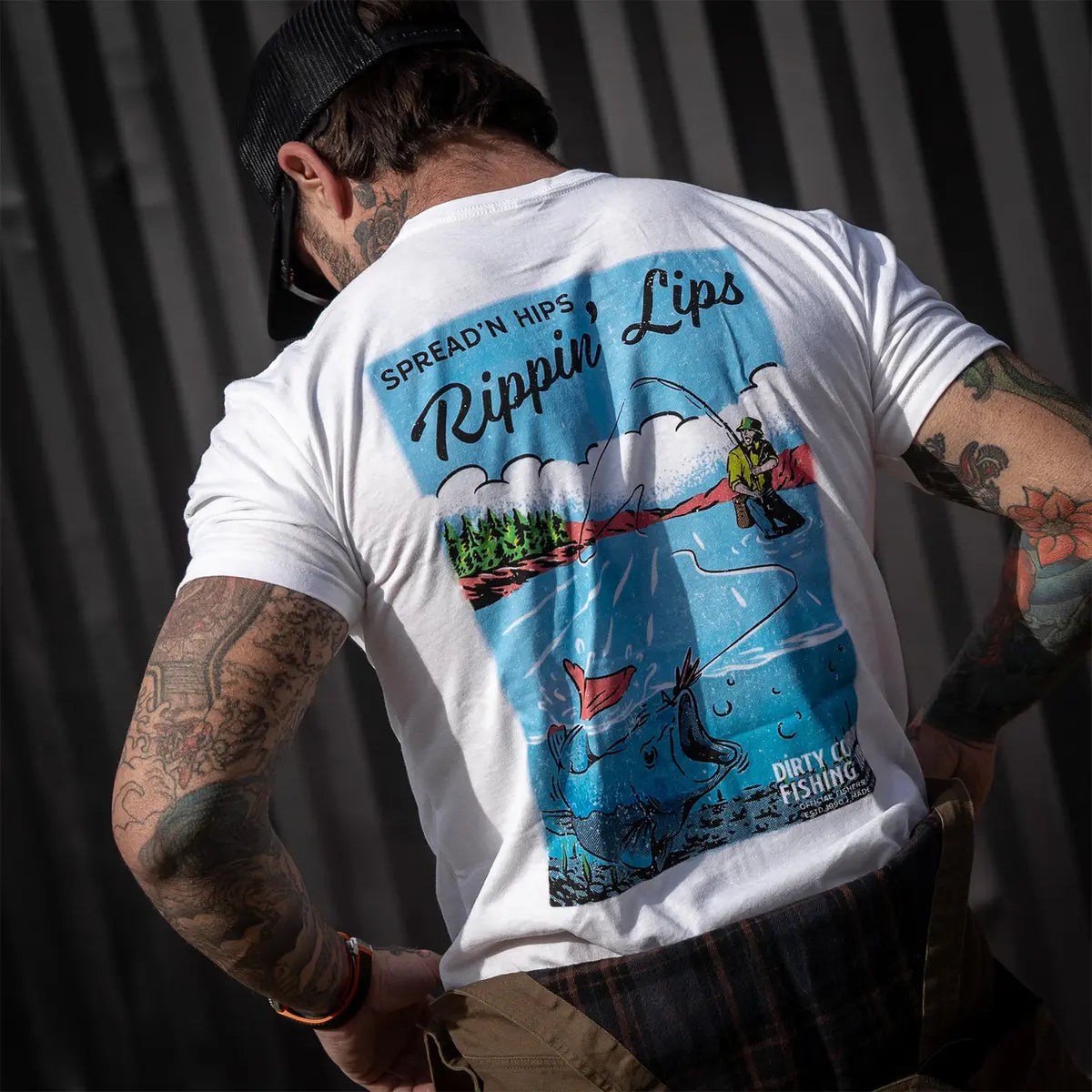 Spread'n Hips, Rippin' Lips Printed Oversized Unisex T-shirt