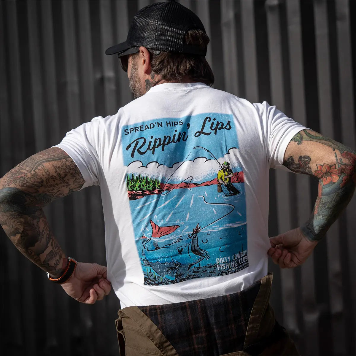 Spread'n Hips, Rippin' Lips Printed Oversized Unisex T-shirt