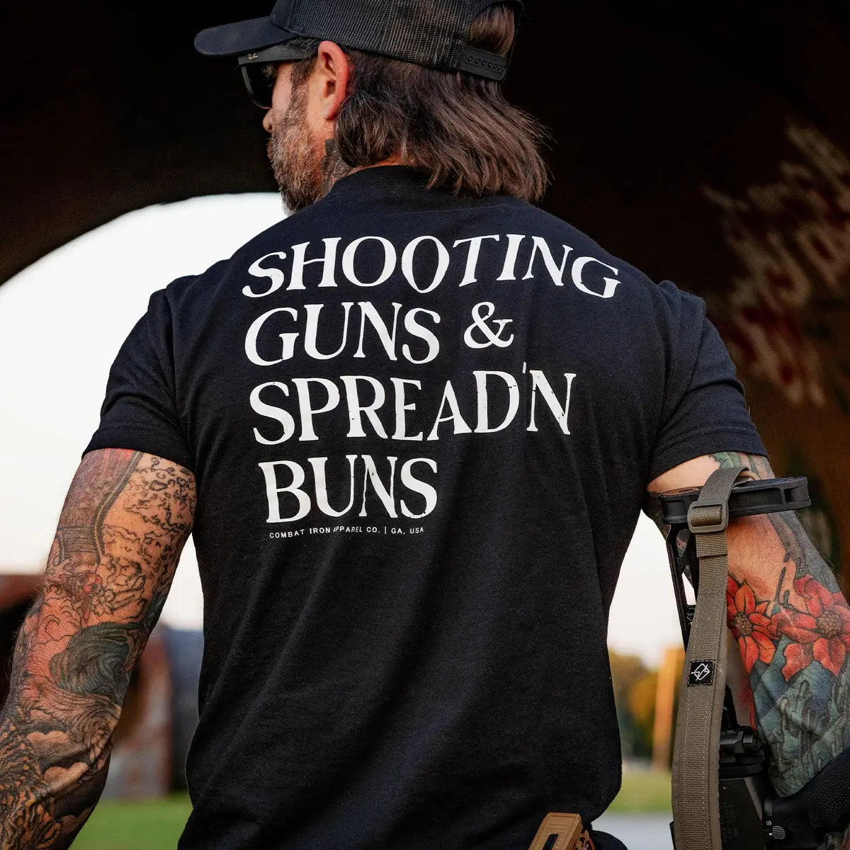 Shooting Guns & Spread'n Buns Printed Oversized Unisex T-shirt