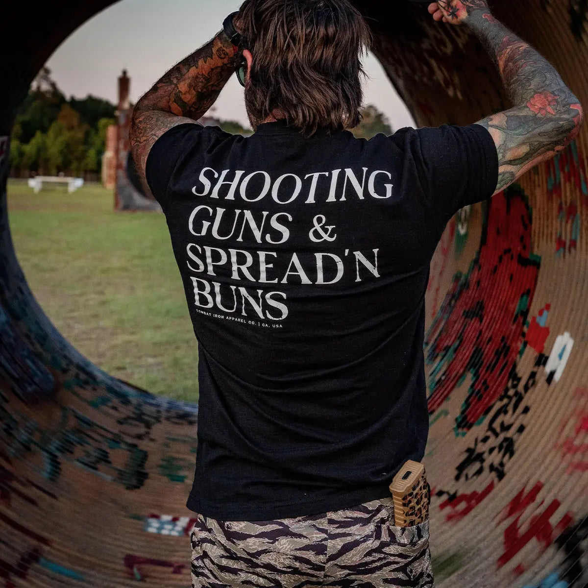 Shooting Guns & Spread'n Buns Printed Oversized Unisex T-shirt