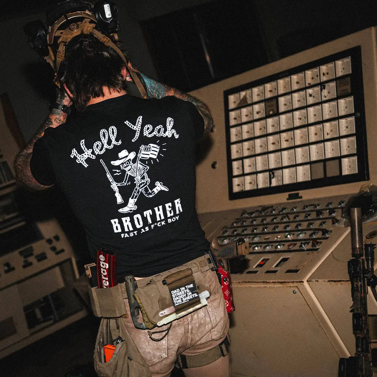 Hell Yeah Printed Oversized Unisex T-shirt