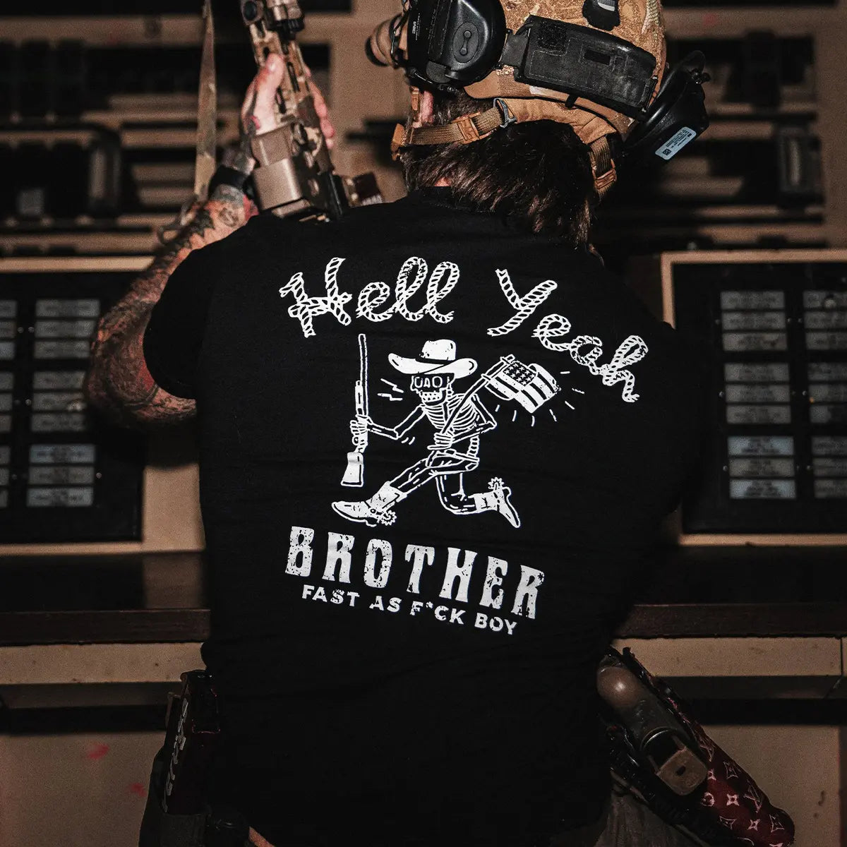 Hell Yeah Printed Oversized Unisex T-shirt