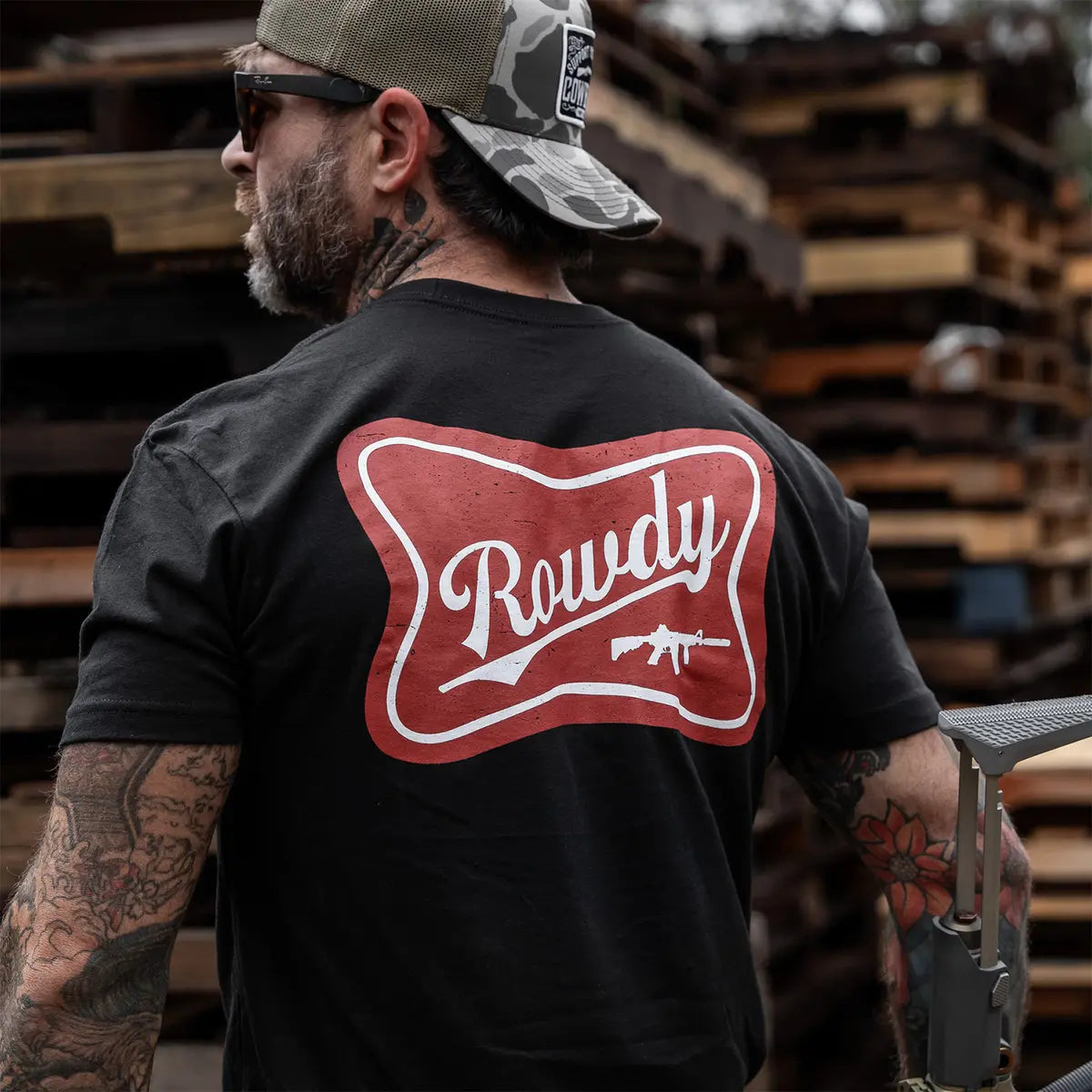 Rowdy Printed Oversized Unisex T-shirt