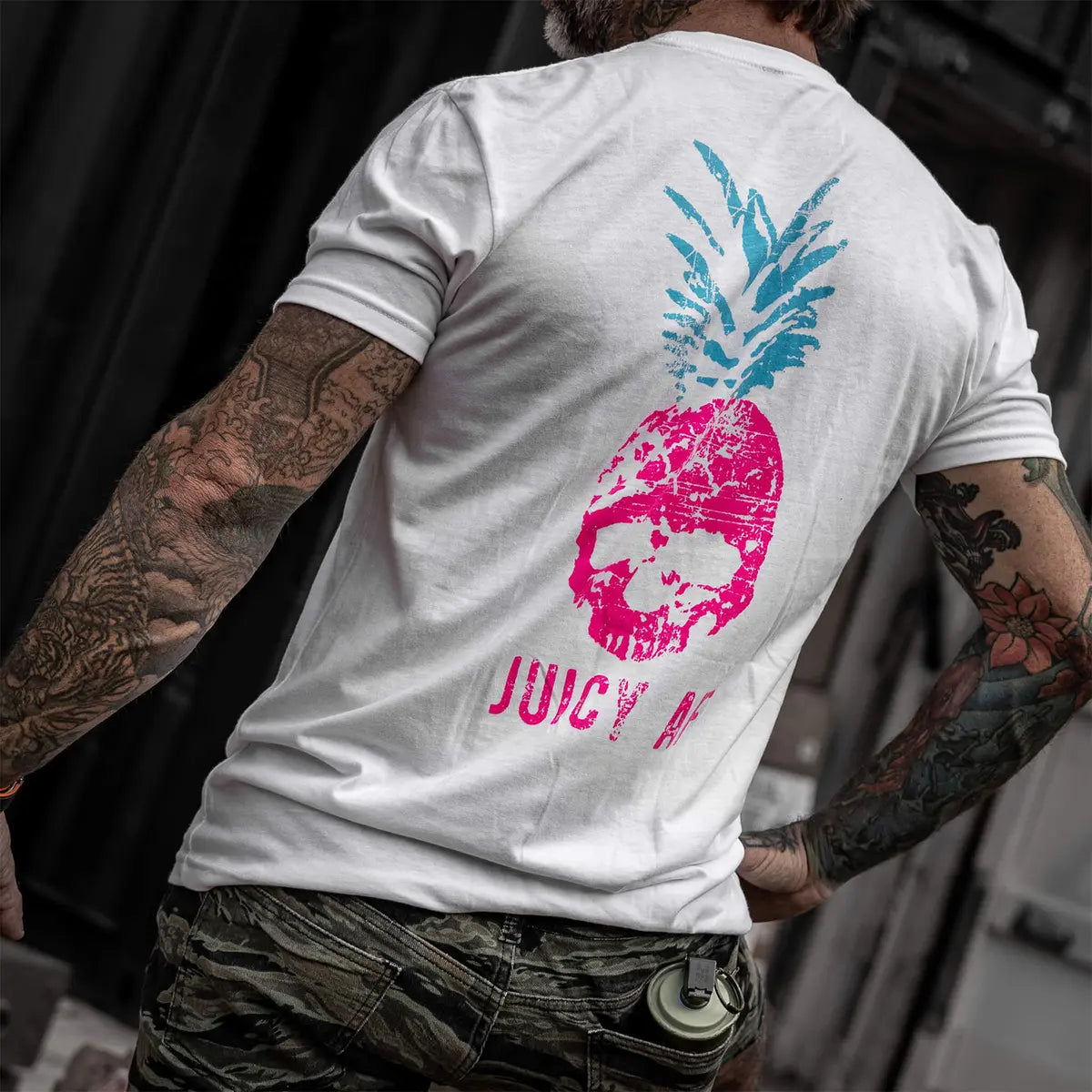 Juicy AF Pineapple Printed Oversized Unisex T-shirt