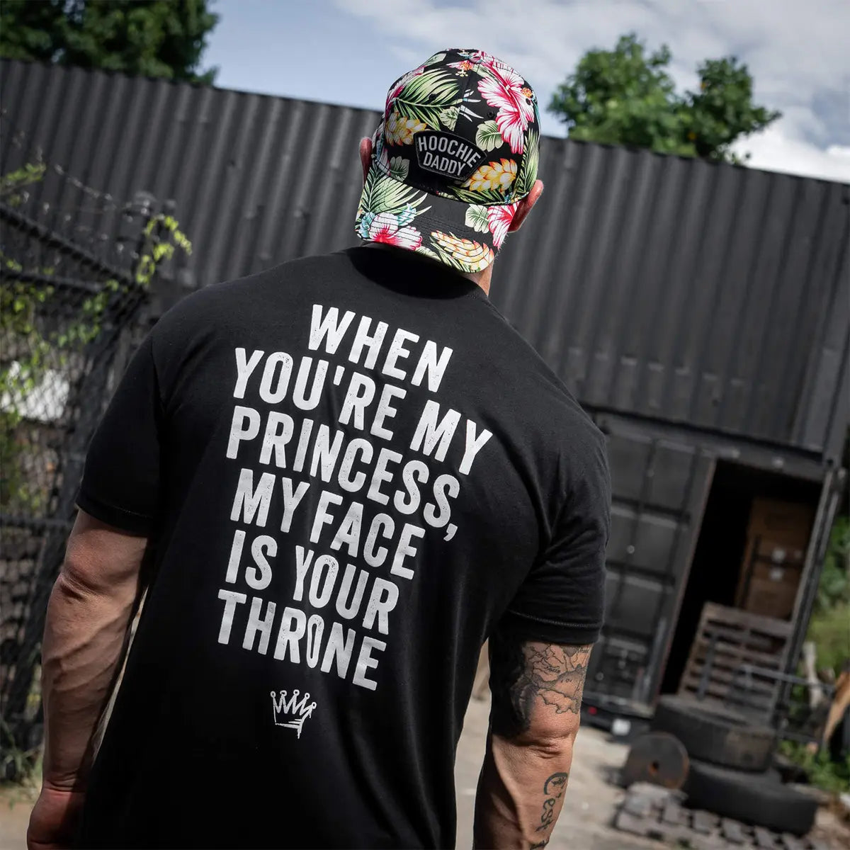 When You're My Princess, My Face Is Your Throne Printed Oversized Unisex T-shirt