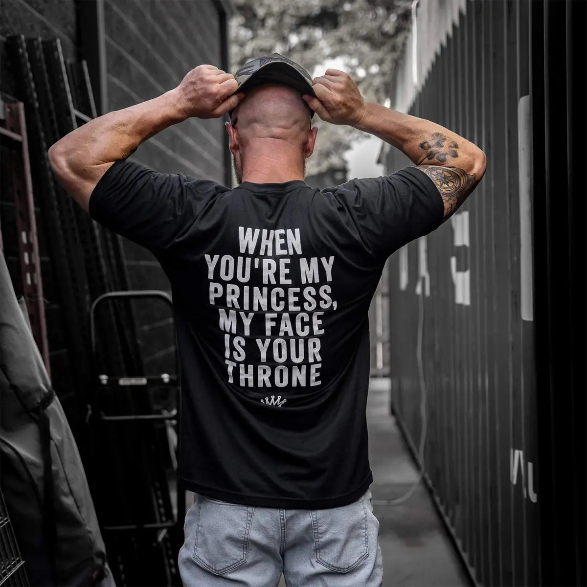 When You're My Princess, My Face Is Your Throne Printed Oversized Unisex T-shirt
