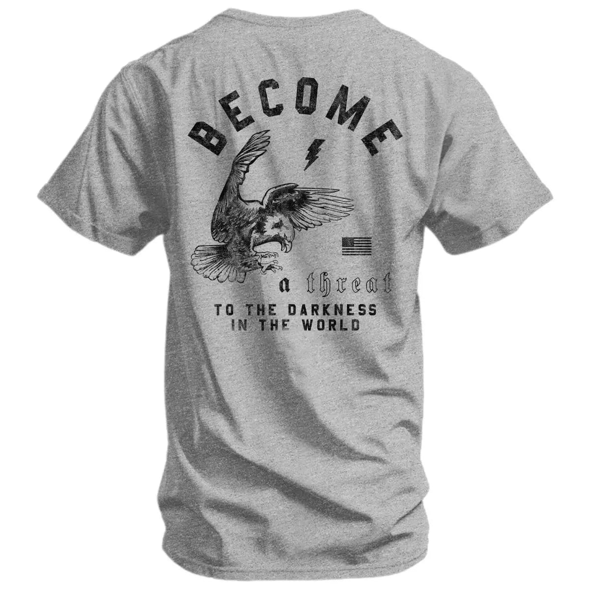 Become A Threat To The Darkness In The World Printed Oversized Unisex T-shirt
