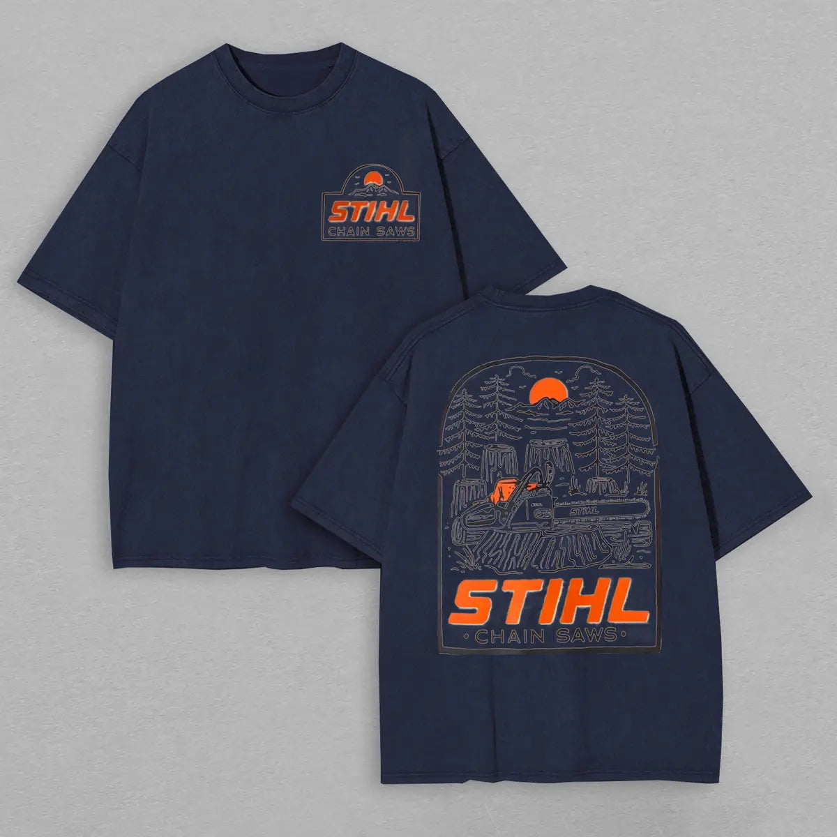 Stihl Chainsaw Printed Oversized Unisex T-shirt