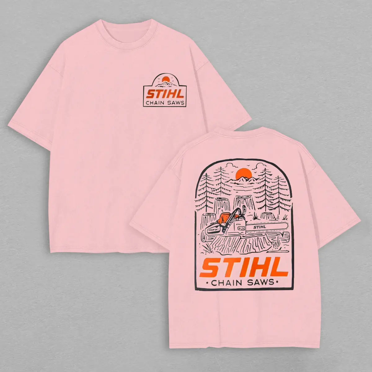 Stihl Chainsaw Printed Oversized Unisex T-shirt