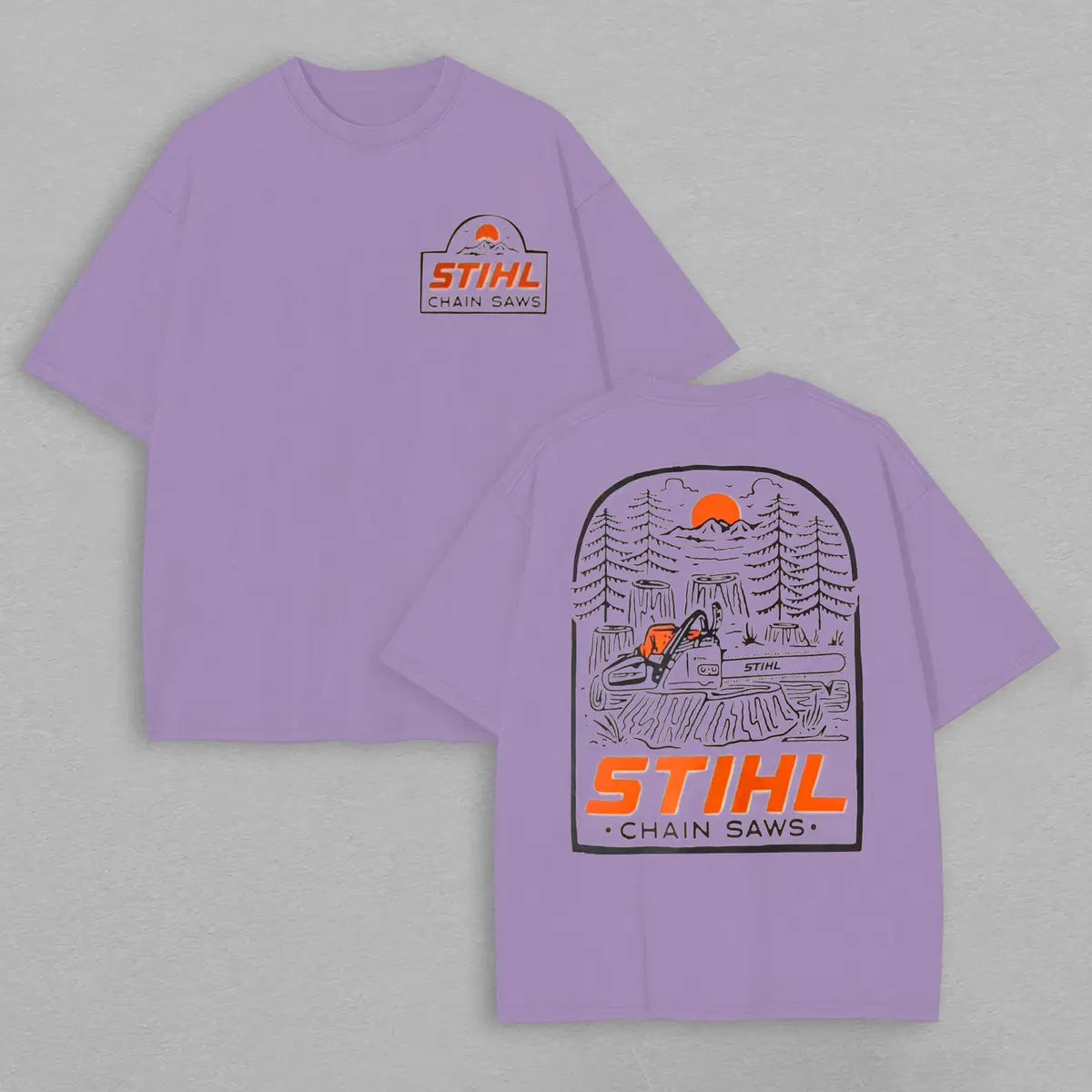 Stihl Chainsaw Printed Oversized Unisex T-shirt