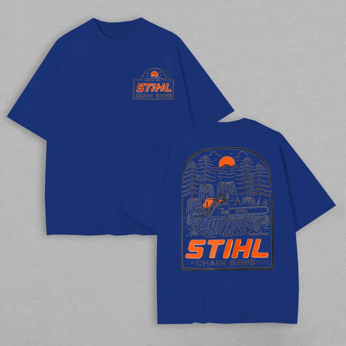 Stihl Chainsaw Printed Oversized Unisex T-shirt