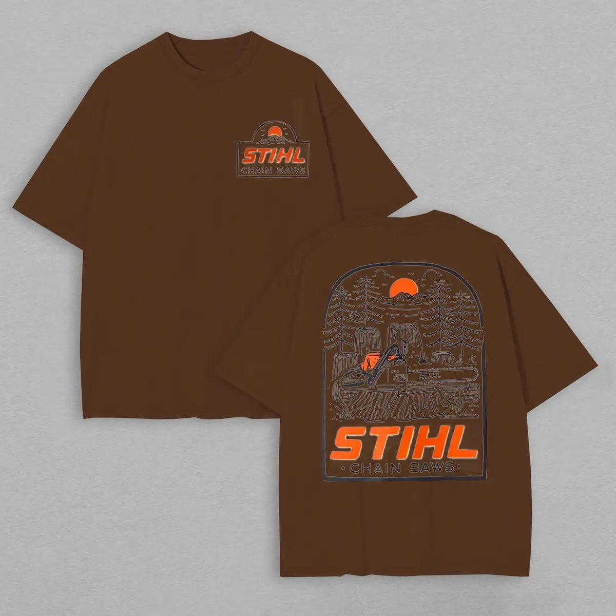 Stihl Chainsaw Printed Oversized Unisex T-shirt