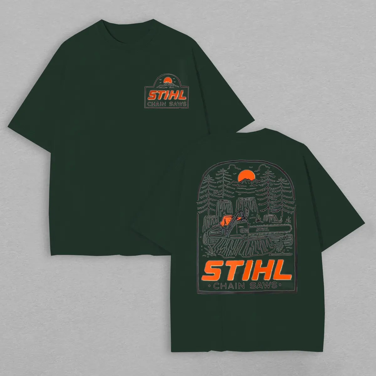 Stihl Chainsaw Printed Oversized Unisex T-shirt