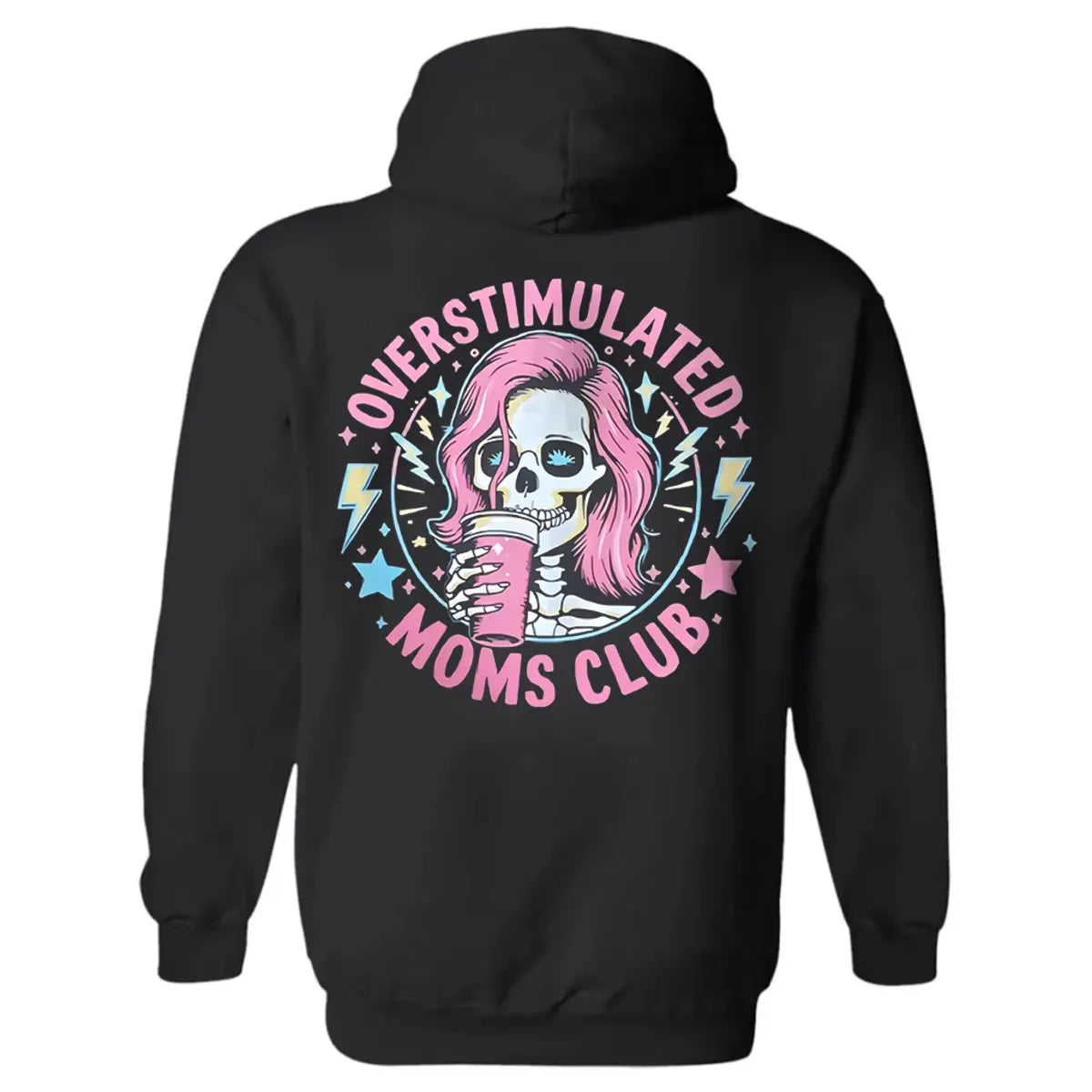 Overstimulated Moms Club Printed Fleece-lined Unisex Hoodie Image - 1