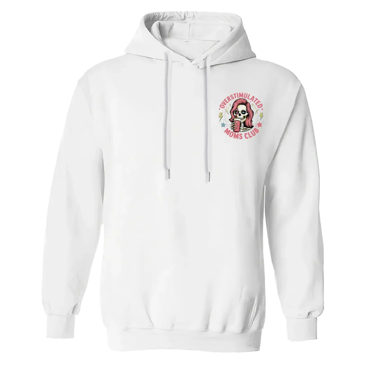 Overstimulated Moms Club Printed Fleece-lined Unisex Hoodie Image - 4