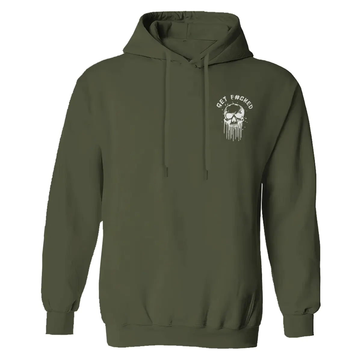 Vintage Skull Printed Fleece-lined Unisex Hoodie