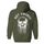 Vintage Skull Printed Fleece-lined Unisex Hoodie