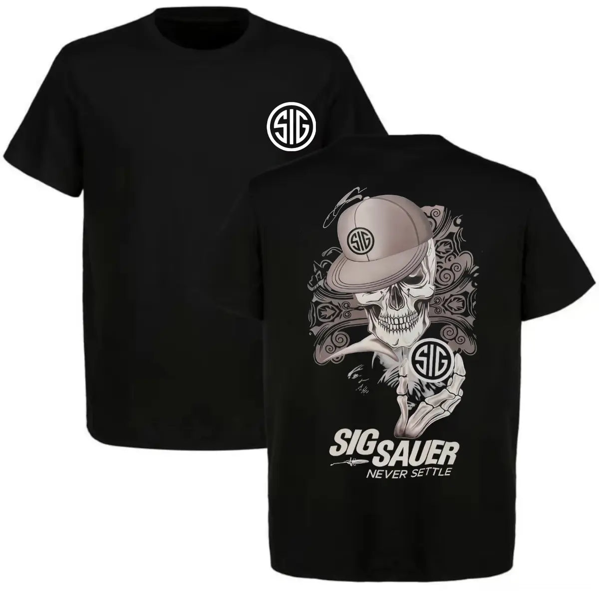 Sig Sauer Never Settle Printed Men's T-Shirt