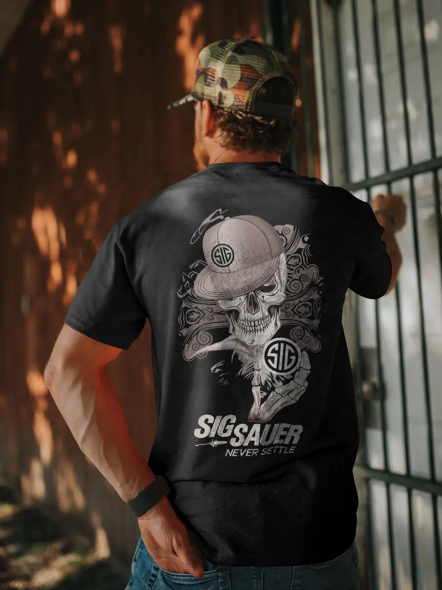 Sig Sauer Never Settle Printed Men's T-Shirt