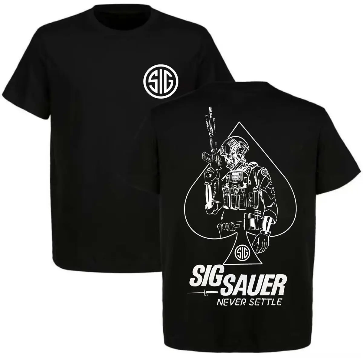 Sig Sauer Never Settle Printed Men's T-Shirt