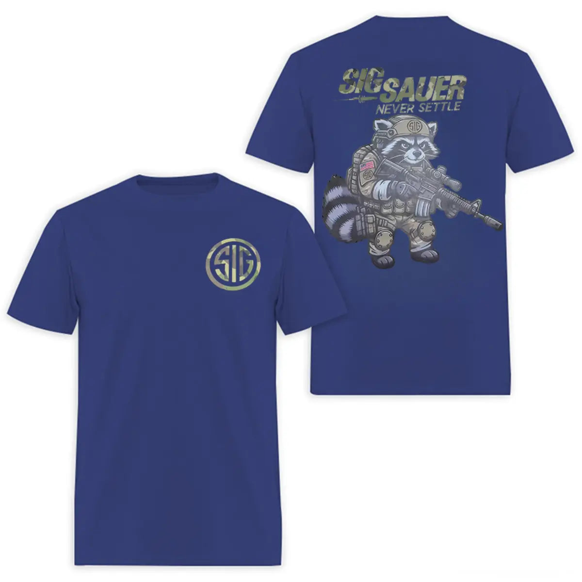 Sig Sauer - Never Settle Printed Men's T-shirt