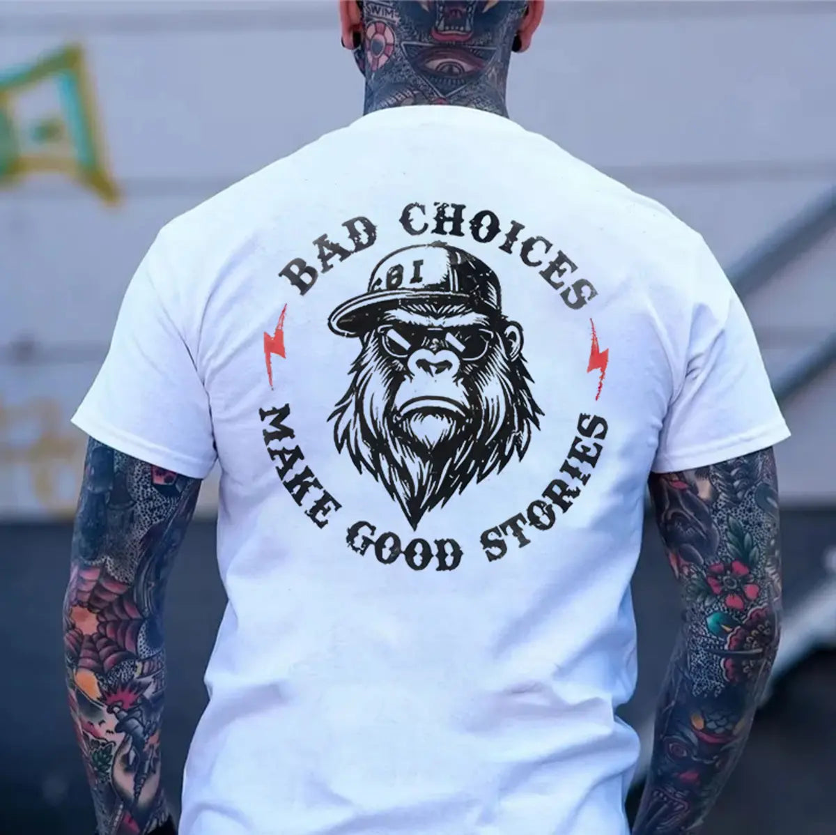Bad Choices Make Good Stories Printed Men's T-shirt