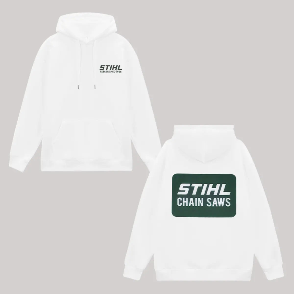 Stihl Chainsaws Printed Fleece-lined Unisex Hoodie