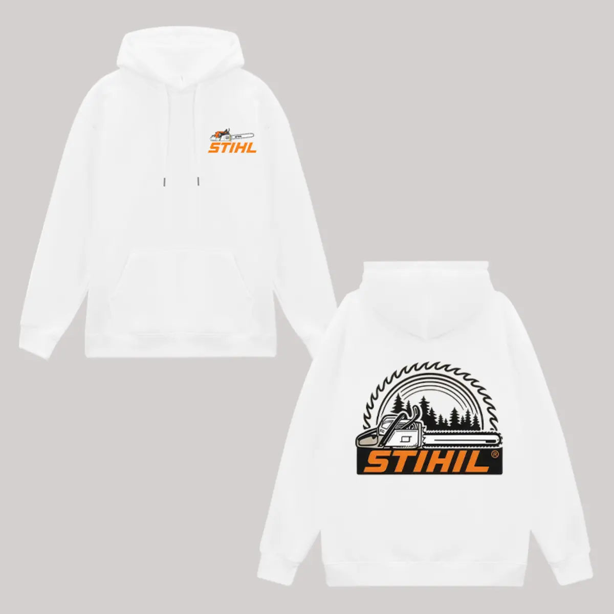 Stihl Chainsaws Printed Fleece-lined Unisex Hoodie